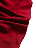 Women Casual Holidays Halter Neck Irregular Top and Wide Leg Pants Two Piece Set