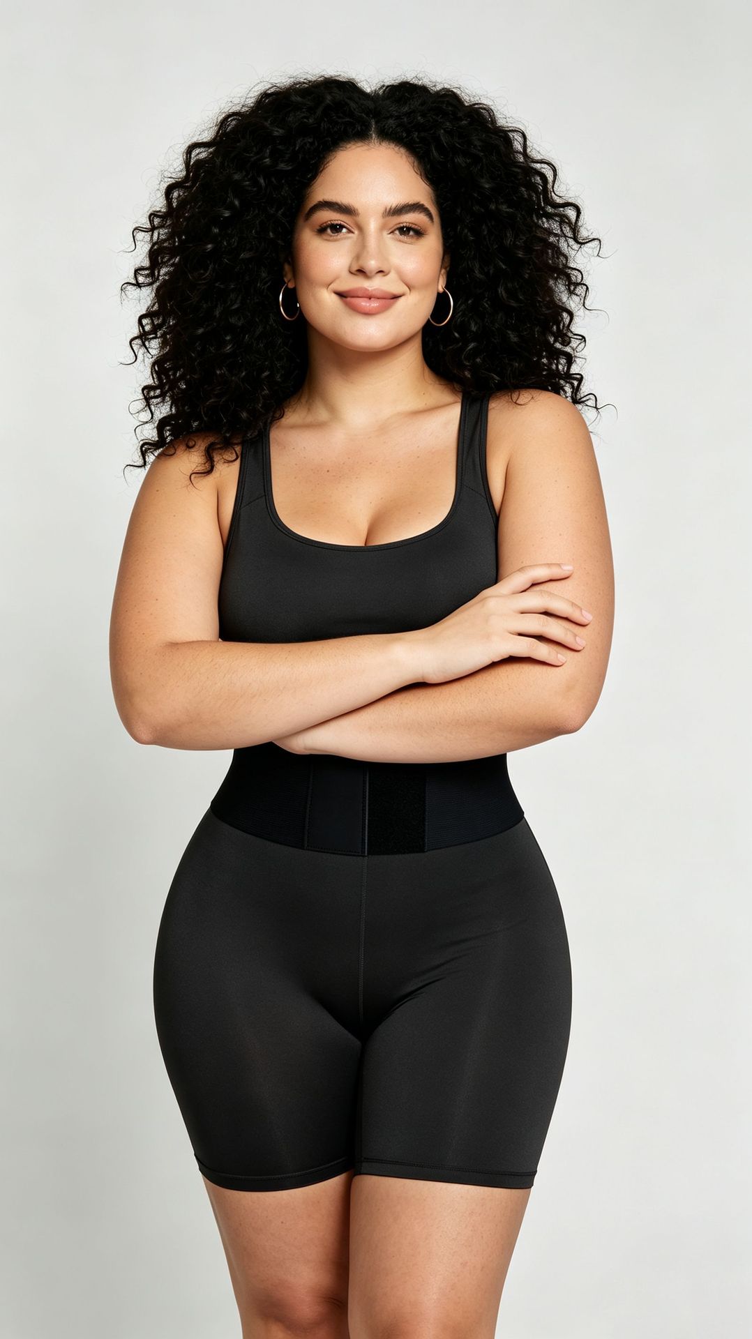 Lace-Up Sweat Waist Trainer Fitness Romper for Activewear