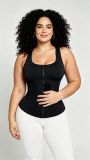 Women's Shaper Lace-Up Sweat-Waist Trainer Tight-Fitting Fitness Tank Top