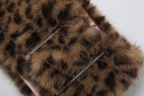 Women's Fall Chic Fur-Collar Patchwork Off-Shoulder Two-Piece Set