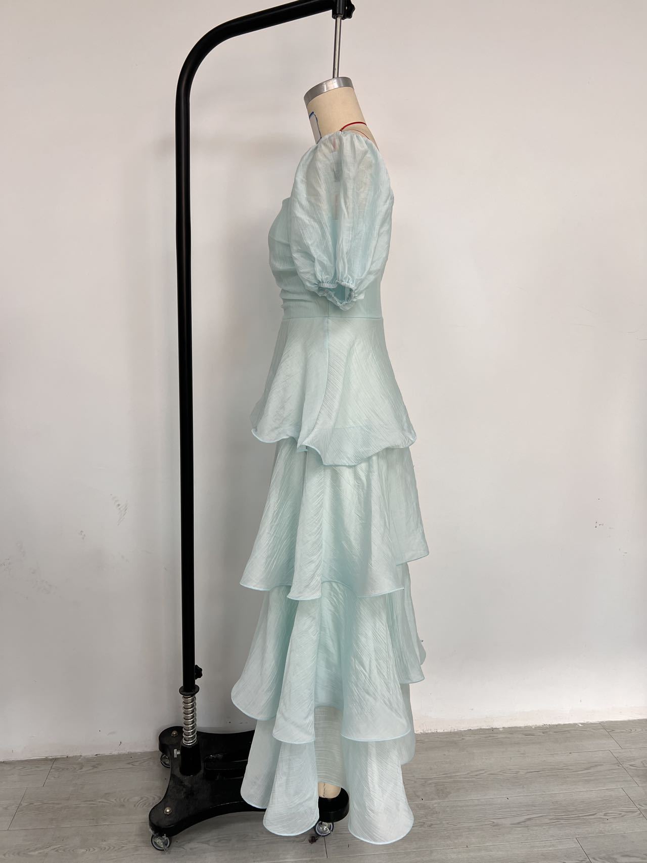 Strapless Low Back Tiered Dress for Summer Parties