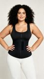 Women's Shaper Lace-Up Sweat-Waist Trainer Tight-Fitting Fitness Tank Top