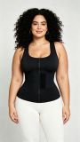 Women's Shaper Lace-Up Sweat-Waist Trainer Tight-Fitting Fitness Tank Top
