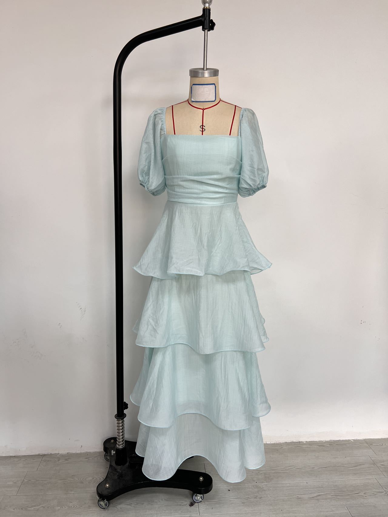 Strapless Low Back Tiered Dress for Summer Parties
