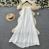 Women's Summer Holiday-Style Yellow Halter-Neck Sleeveless Slim-Fit Chic Maxi Dress