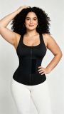 Women's Shaper Lace-Up Sweat-Waist Trainer Tight-Fitting Fitness Tank Top