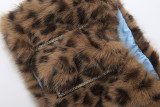 Women's Fall Chic Fur-Collar Patchwork Off-Shoulder Two-Piece Set