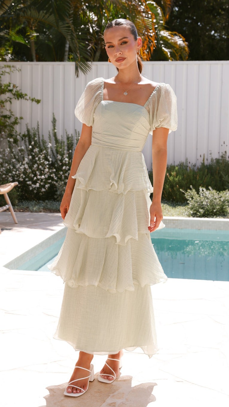 Strapless Low Back Tiered Dress for Summer Parties