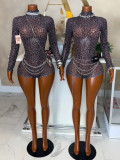 Women Printed Long Sleeve Romper