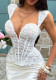 Women Lace Fishbone Trim Tie‑V‑Neck Cami Tank Top