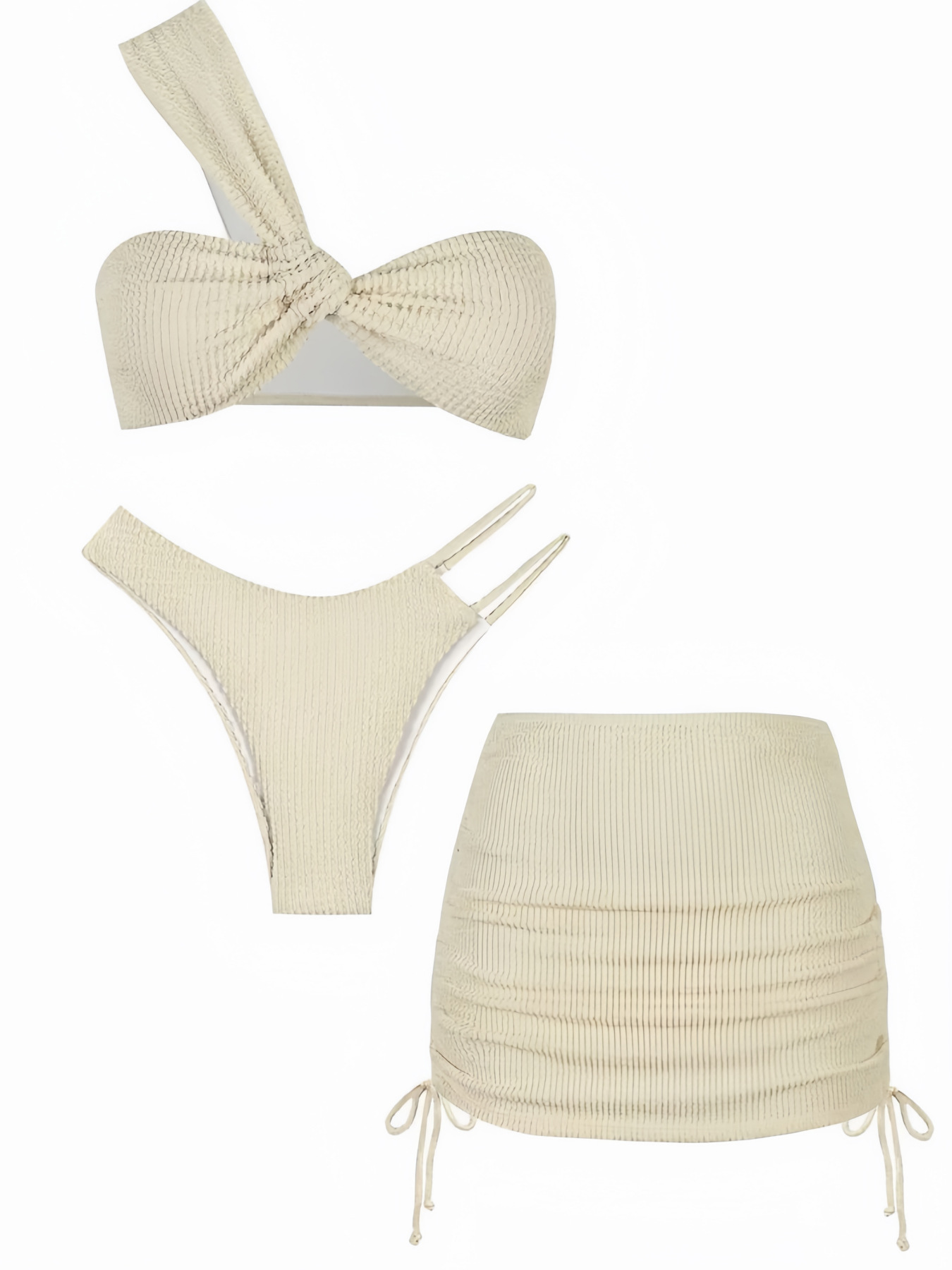 Three-Piece Bikini Swimsuit Set for Pool & Beach