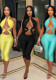 Women Halter Neck Backless Jumpsuit