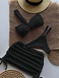 Women Sexy Bikini Swimsuit Three‑Piece Set
