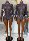 Women Printed Long Sleeve Romper