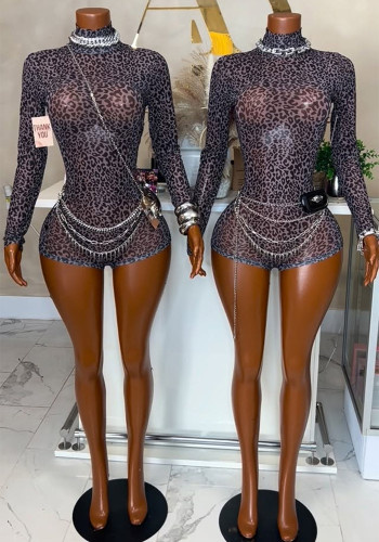 Women Printed Long Sleeve Romper