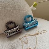 Women Hand‑Carry Chain Rhinestone Acrylic Crossbody Handbag