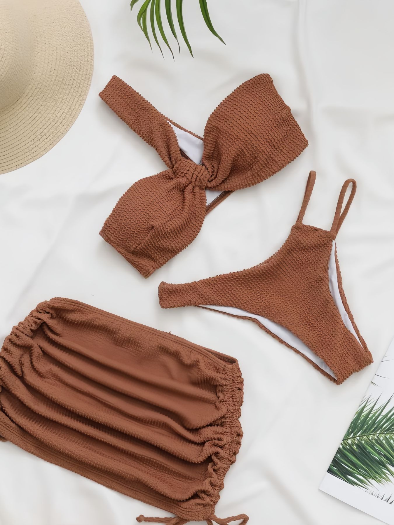Three-Piece Bikini Swimsuit Set for Pool & Beach