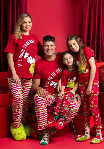Christmas Family Wear Short Sleeve Printed Pajama Set