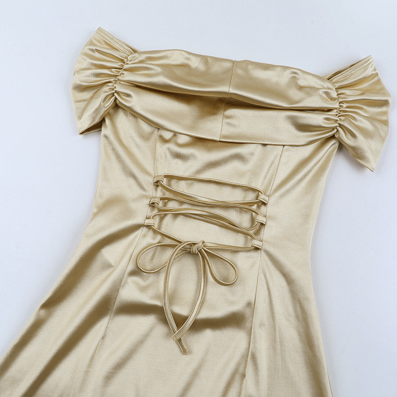Off-Shoulder Bodycon Maxi Dress for Evening Wear