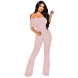 Women Sexy Off‑Shoulder Jumpsuit