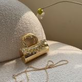 Women Hand‑Carry Chain Rhinestone Acrylic Crossbody Handbag
