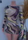 Women's Fashionable Printed Mesh Mini Dress