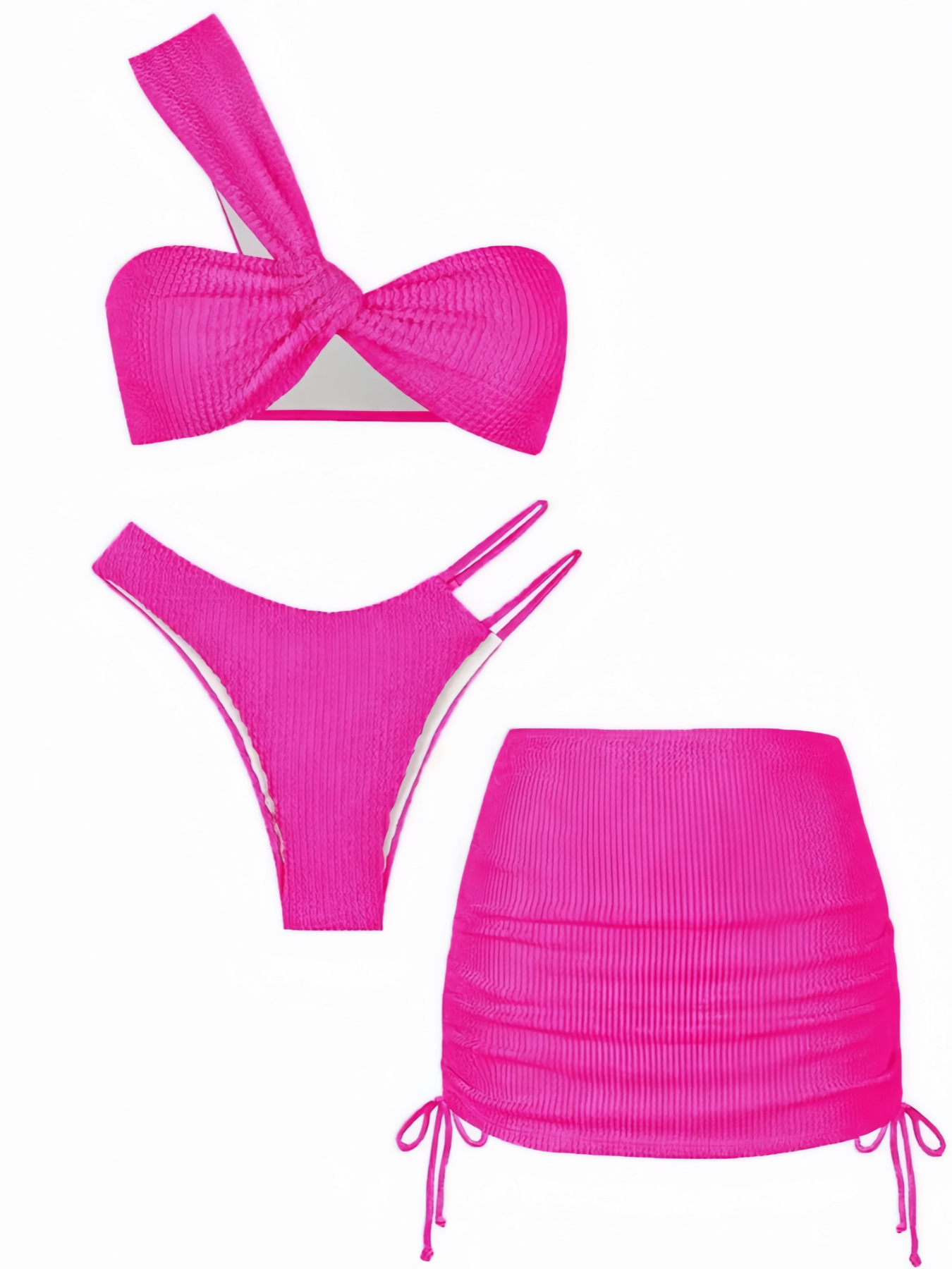 Three-Piece Bikini Swimsuit Set for Pool & Beach