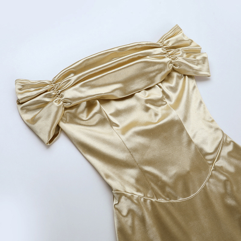Off-Shoulder Bodycon Maxi Dress for Evening Wear