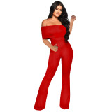 Women Sexy Off‑Shoulder Jumpsuit