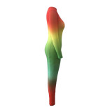 Women Fall‑Winter Gradient See‑Through Sexy Dress