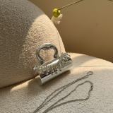 Women Hand‑Carry Chain Rhinestone Acrylic Crossbody Handbag