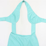 Women Halter Neck Backless Jumpsuit
