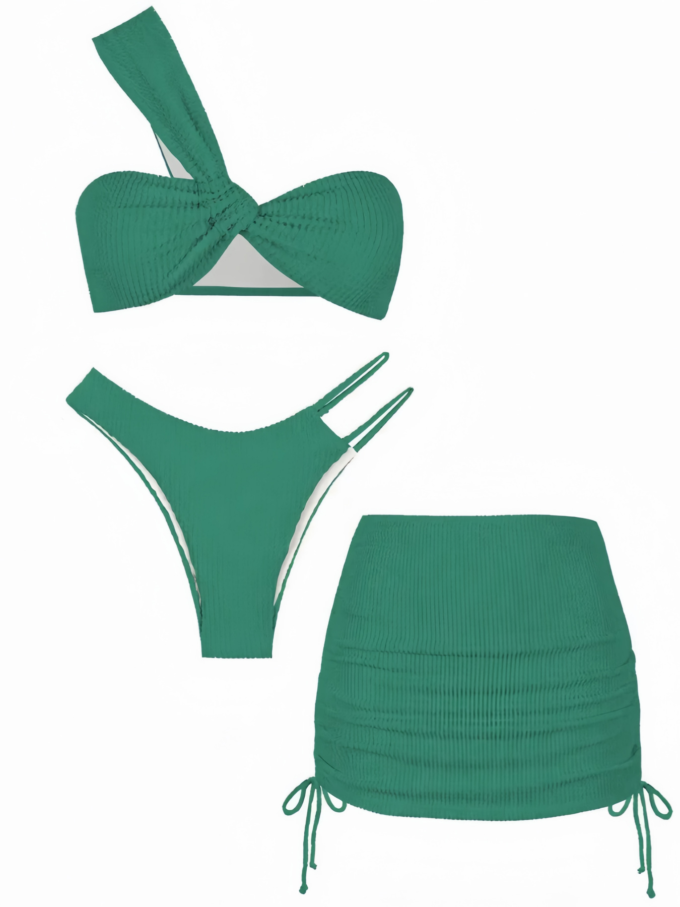 Three-Piece Bikini Swimsuit Set for Pool & Beach