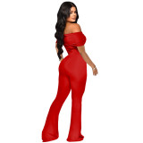 Women Sexy Off‑Shoulder Jumpsuit