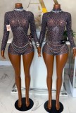 Women Printed Long Sleeve Romper