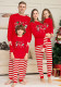 Women's Christmas Family Matching Long-Sleeve Striped Pajama Set