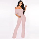 Women Sexy Off‑Shoulder Jumpsuit