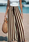 Women's Casual Striped Wide-Leg Pants