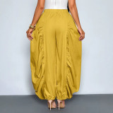 Women Casual Ruched Lantern Jogger Pants