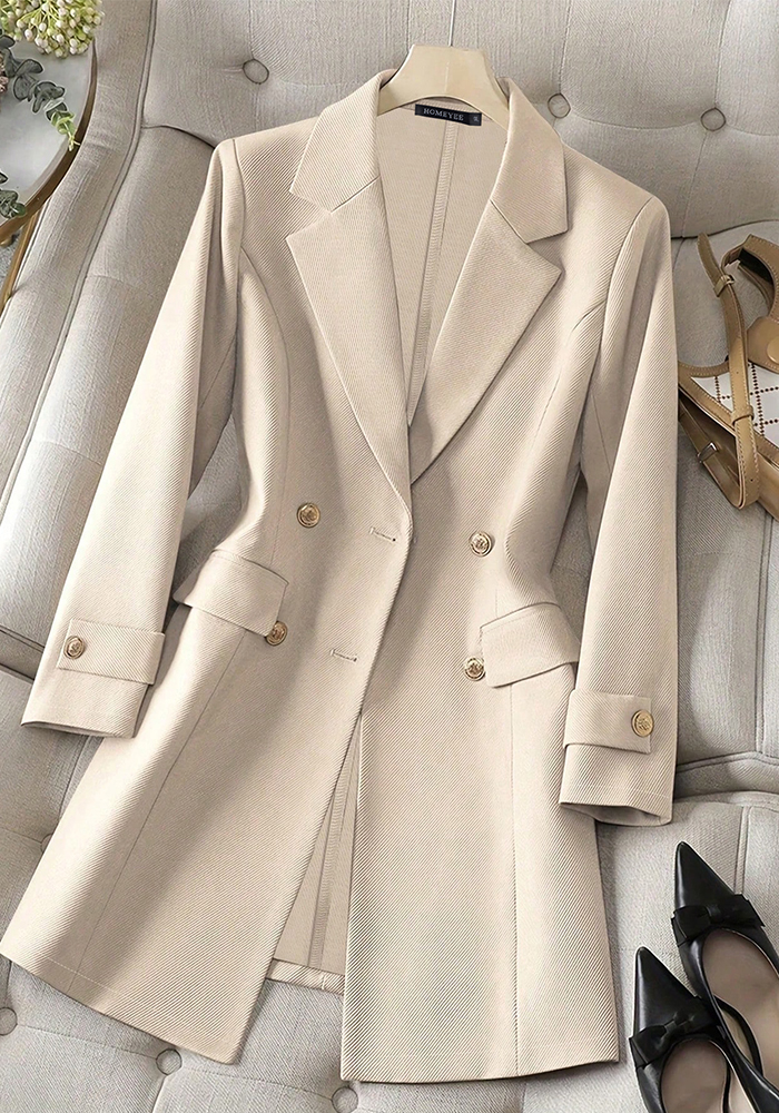 Button Long Sleeve Blazer
