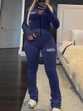 Women Fall Long Sleeve Top And Pant Two Piece Set