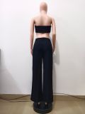 Women's Spring High-Waisted Casual Asymmetrical Slim-Fit Straight-Leg Pants