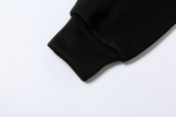 Women Fall Long Sleeve Hooded Zipper Crop Top