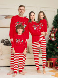 Women's Christmas Family Matching Long-Sleeve Striped Pajama Set