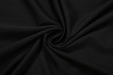 Fall Women's Fashionable Tassel Patchwork Sexy Halter Neck Low-Back V-Neck Asymmetrical Dress