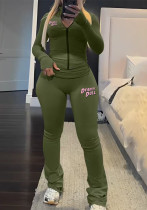 Women Fall Long Sleeve Top And Pant Two Piece Set