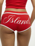 Women's Fashionable Sporty Letter-Print Sexy Tank Top with Shorts Two-Piece Set