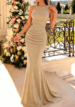 Women Summer Backless Sleeveless Evening Dress Women Summer Backless Sleeveless Evening Dress