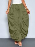 Women Casual Ruched Lantern Jogger Pants