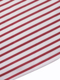 Summer Women's Casual Striped Turndown-Collar Short-Sleeve Top with Shorts Two-Piece Set